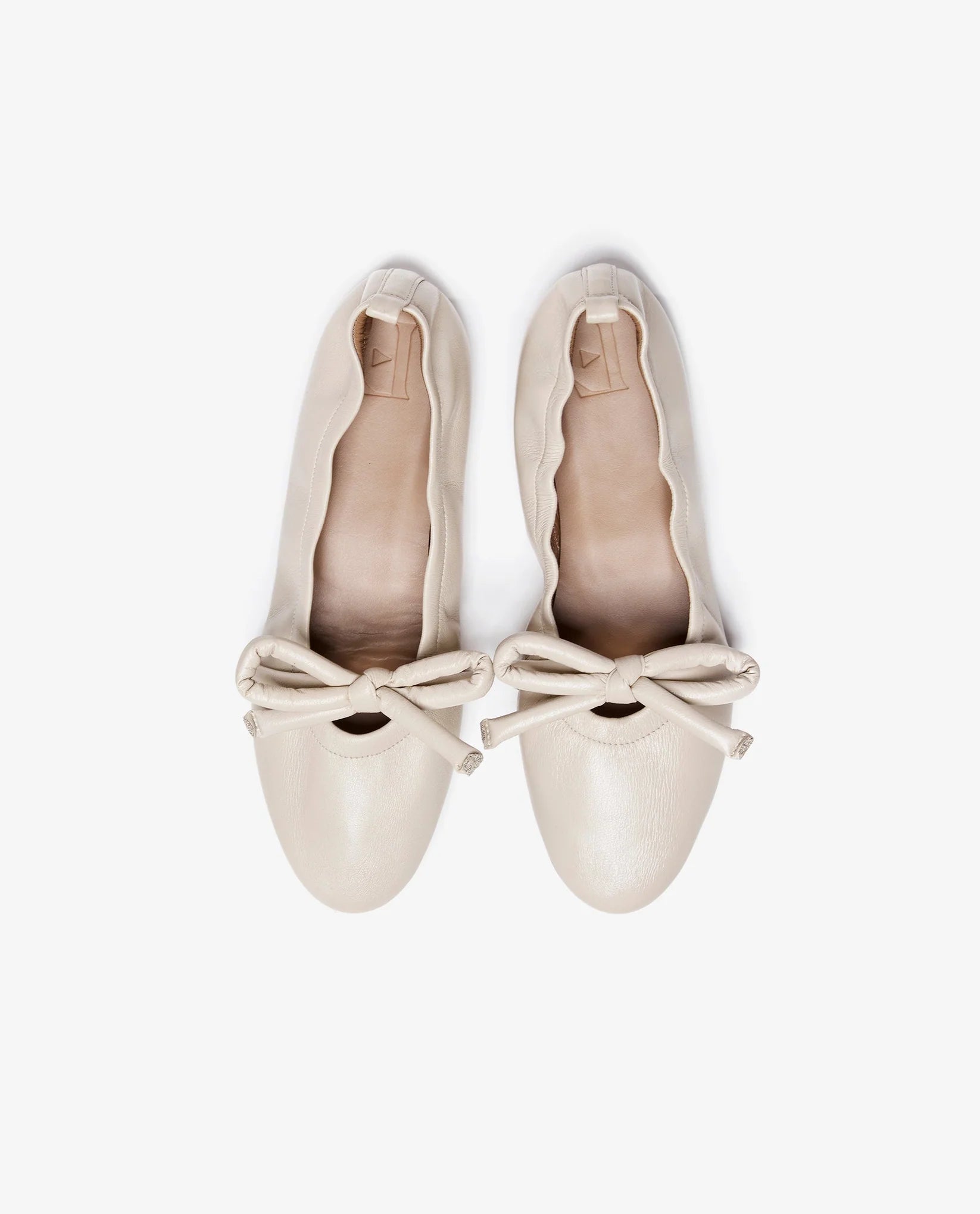 Polly Leather Creme Flats