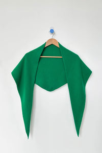 Kelly Green Cashmere Wool Shawl