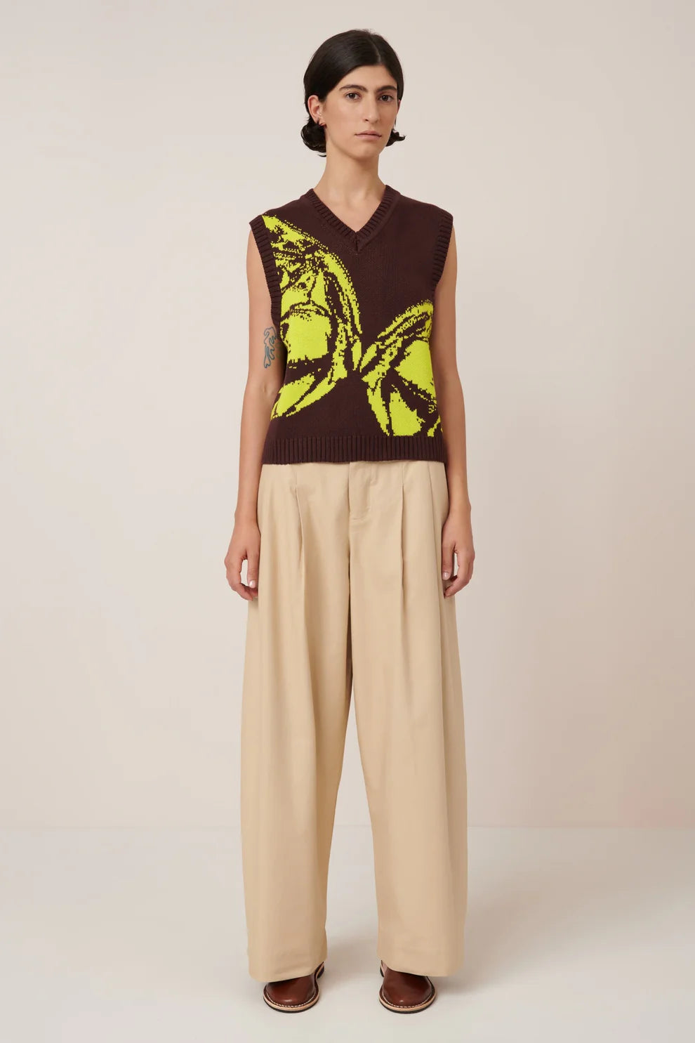 Mahogany Wingspand Knit Vest