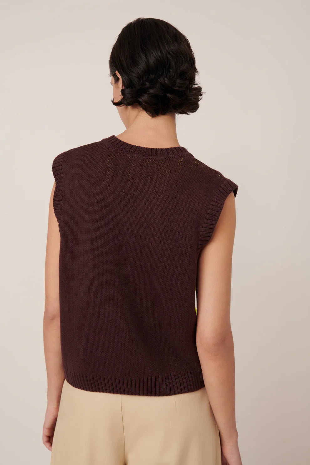 Mahogany Wingspand Knit Vest