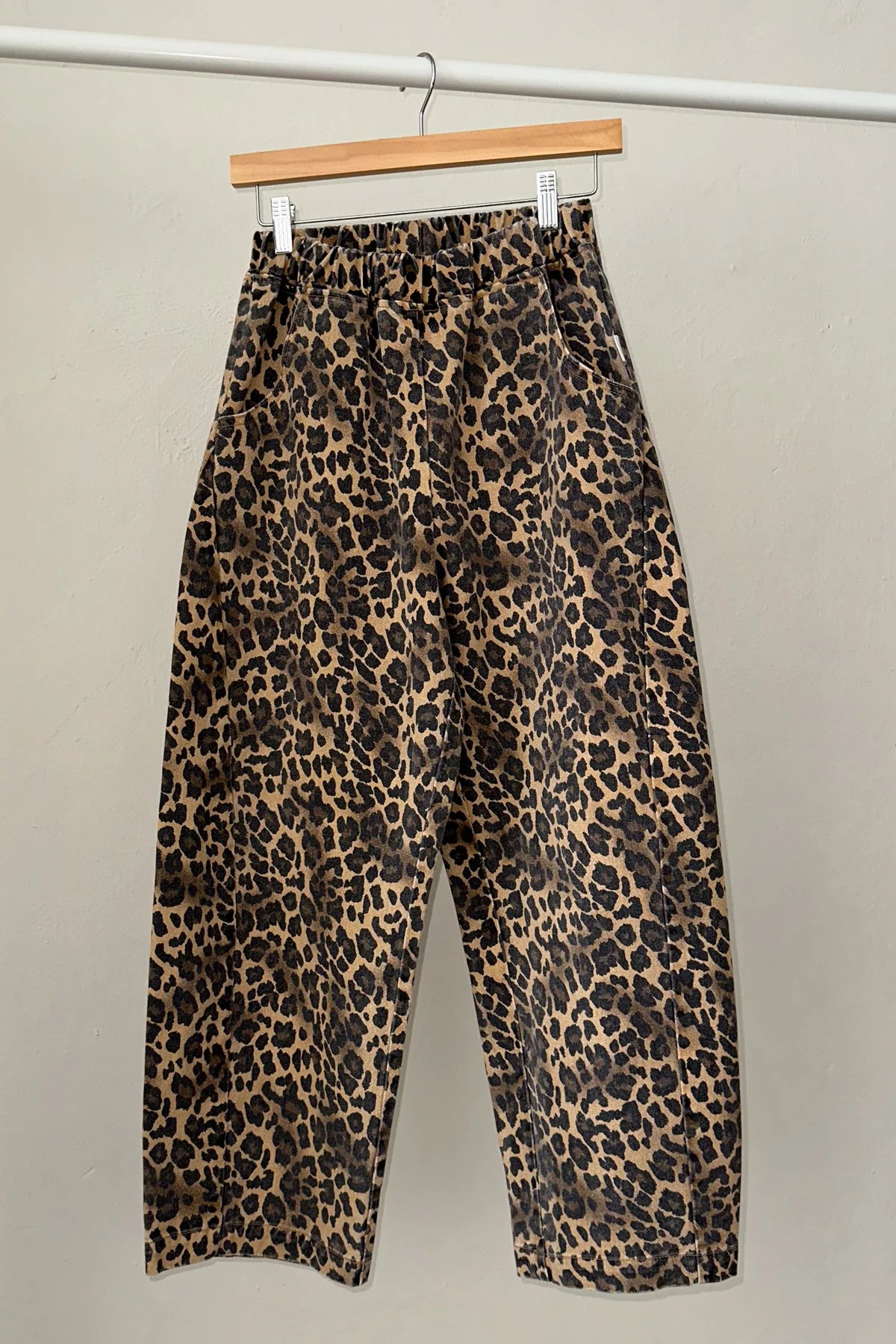 Leopard Print Curved Ark Pants