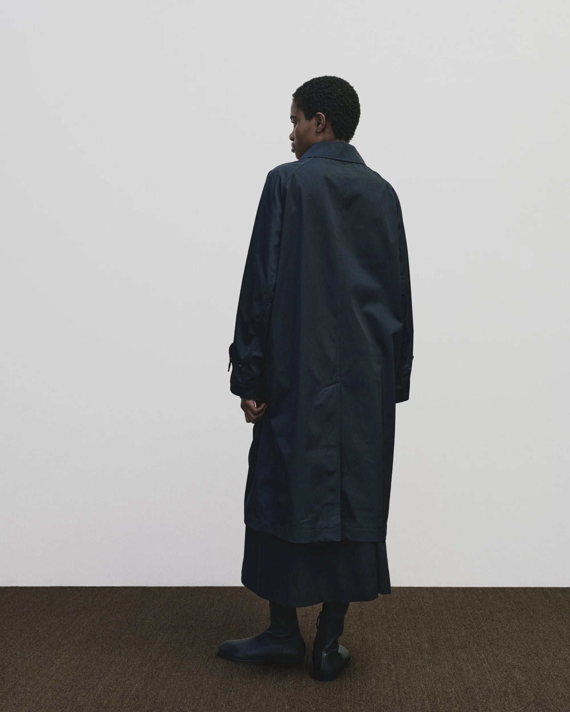 Navy Oversized Trench Coat