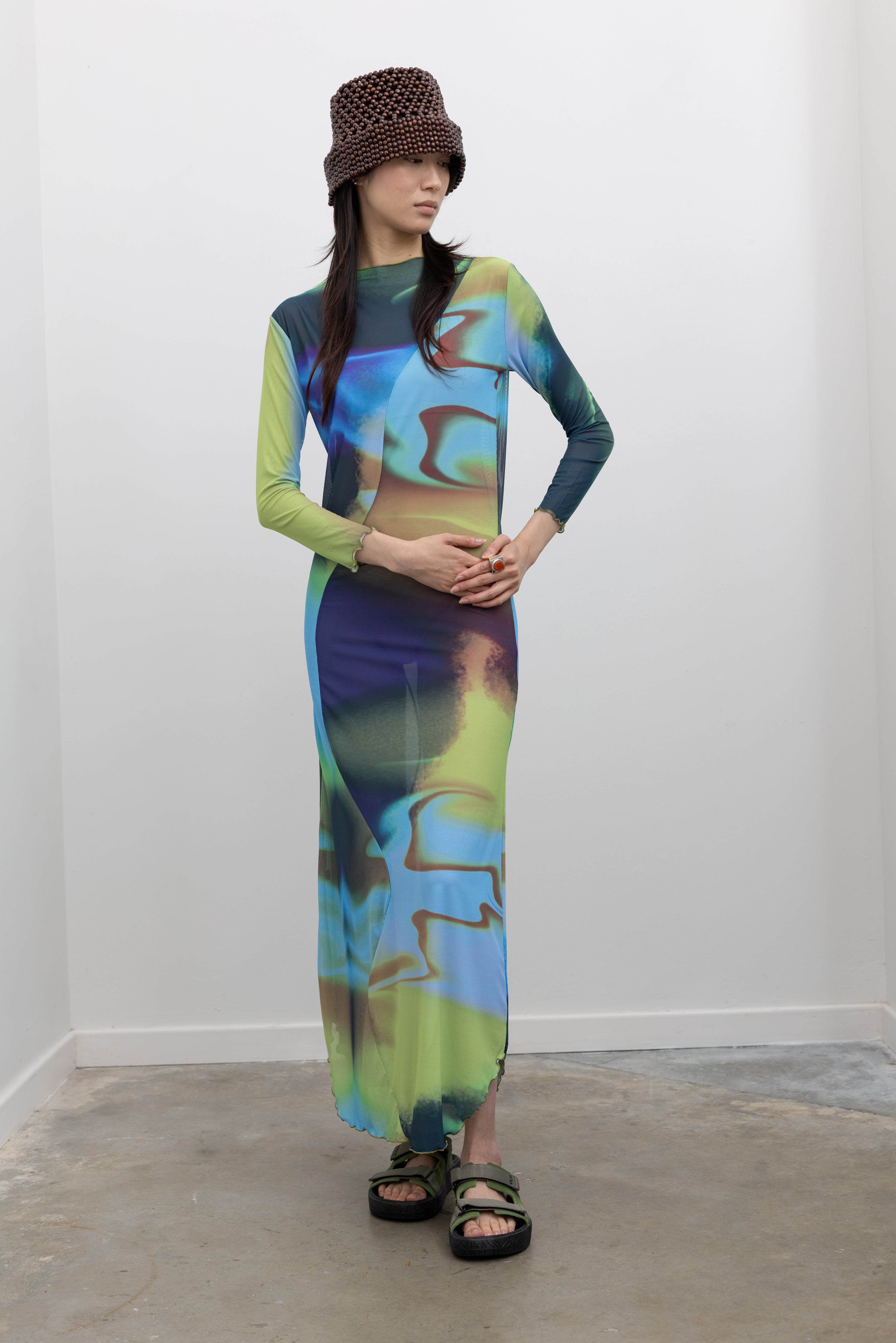 contemporary women's dresses Openfield Swirl Dress M