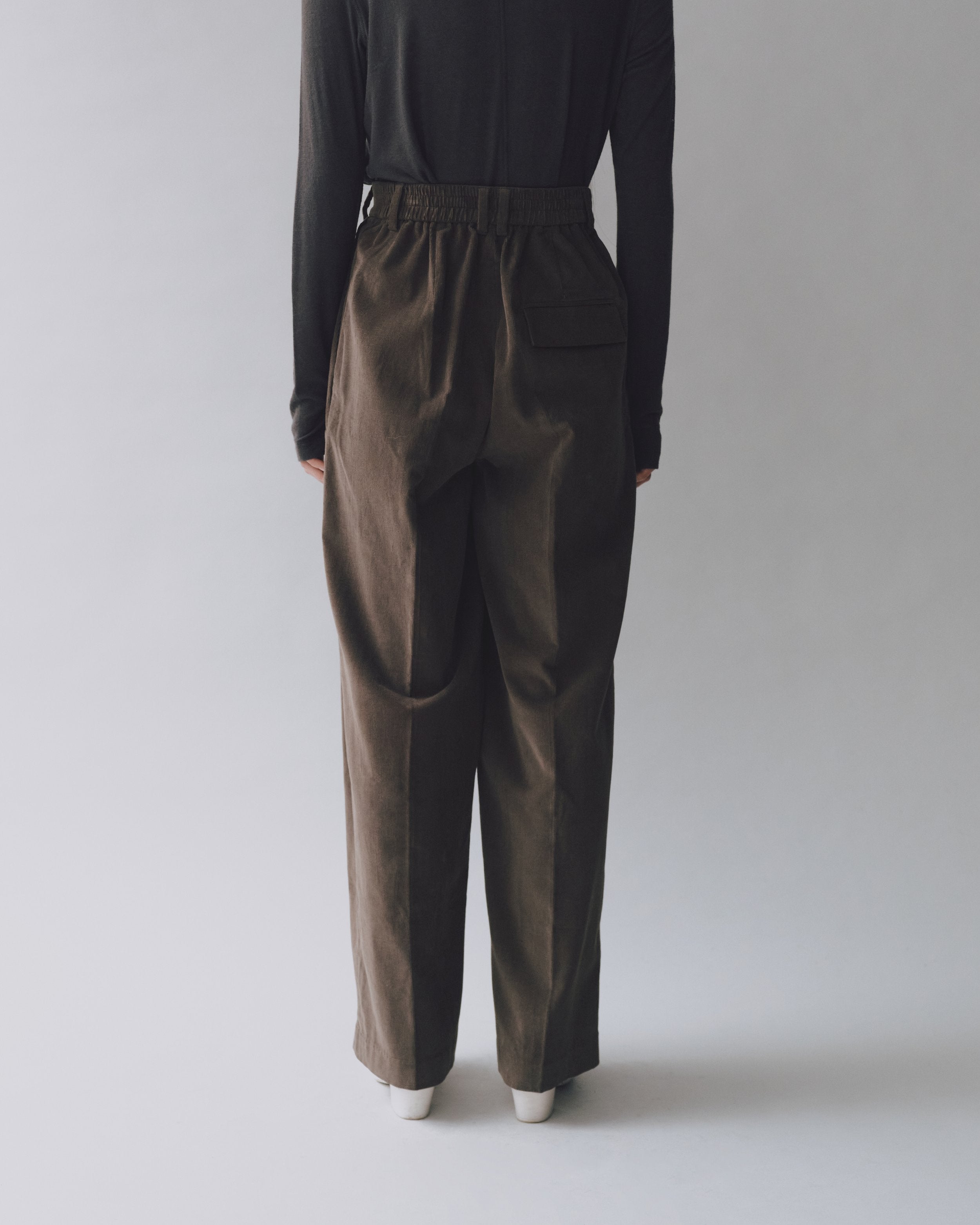 Light Brown Corduroy Wide Leg Pants