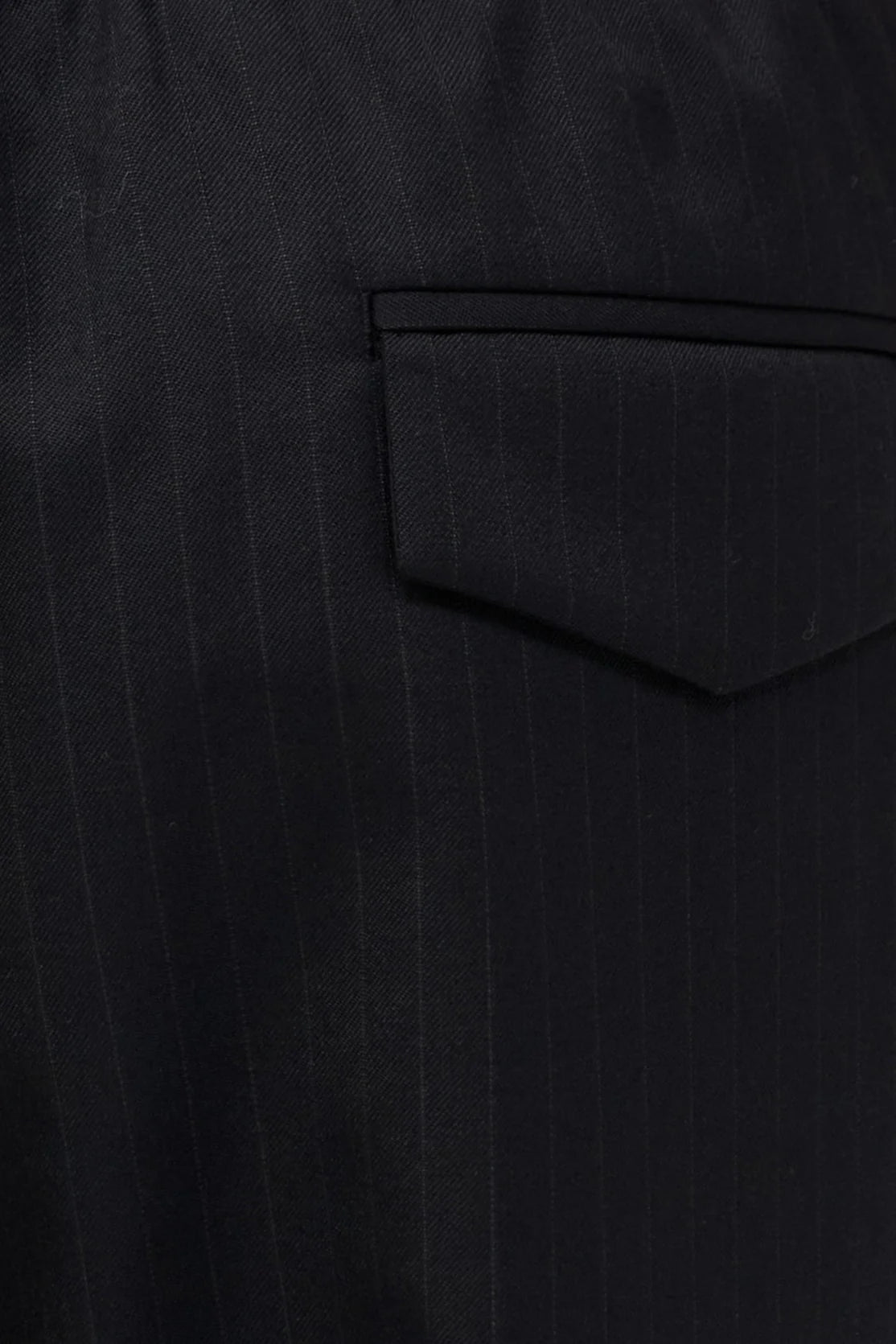 Black Pinstripe Tailored Active Pants