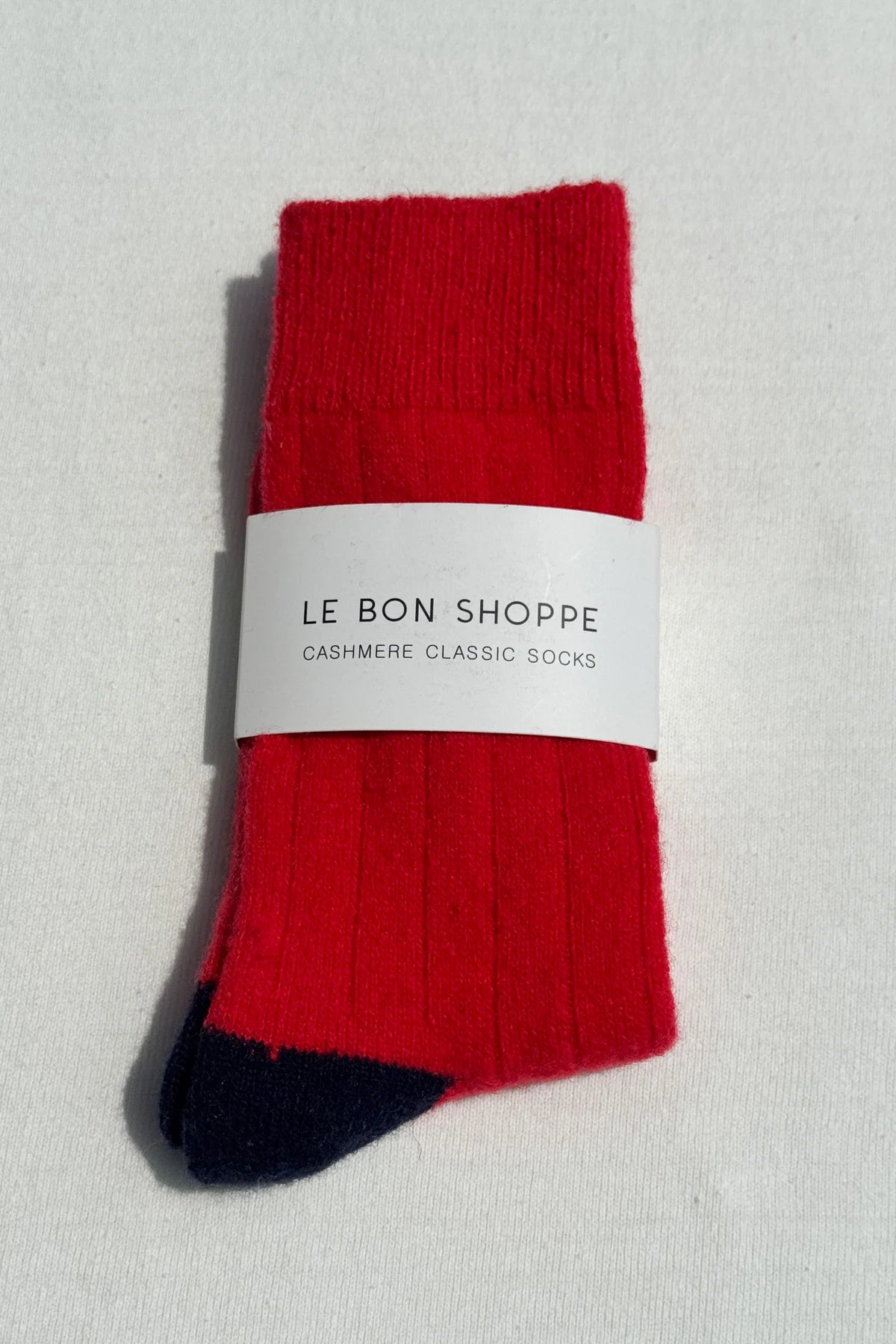 Red Cashmere Wool Socks
