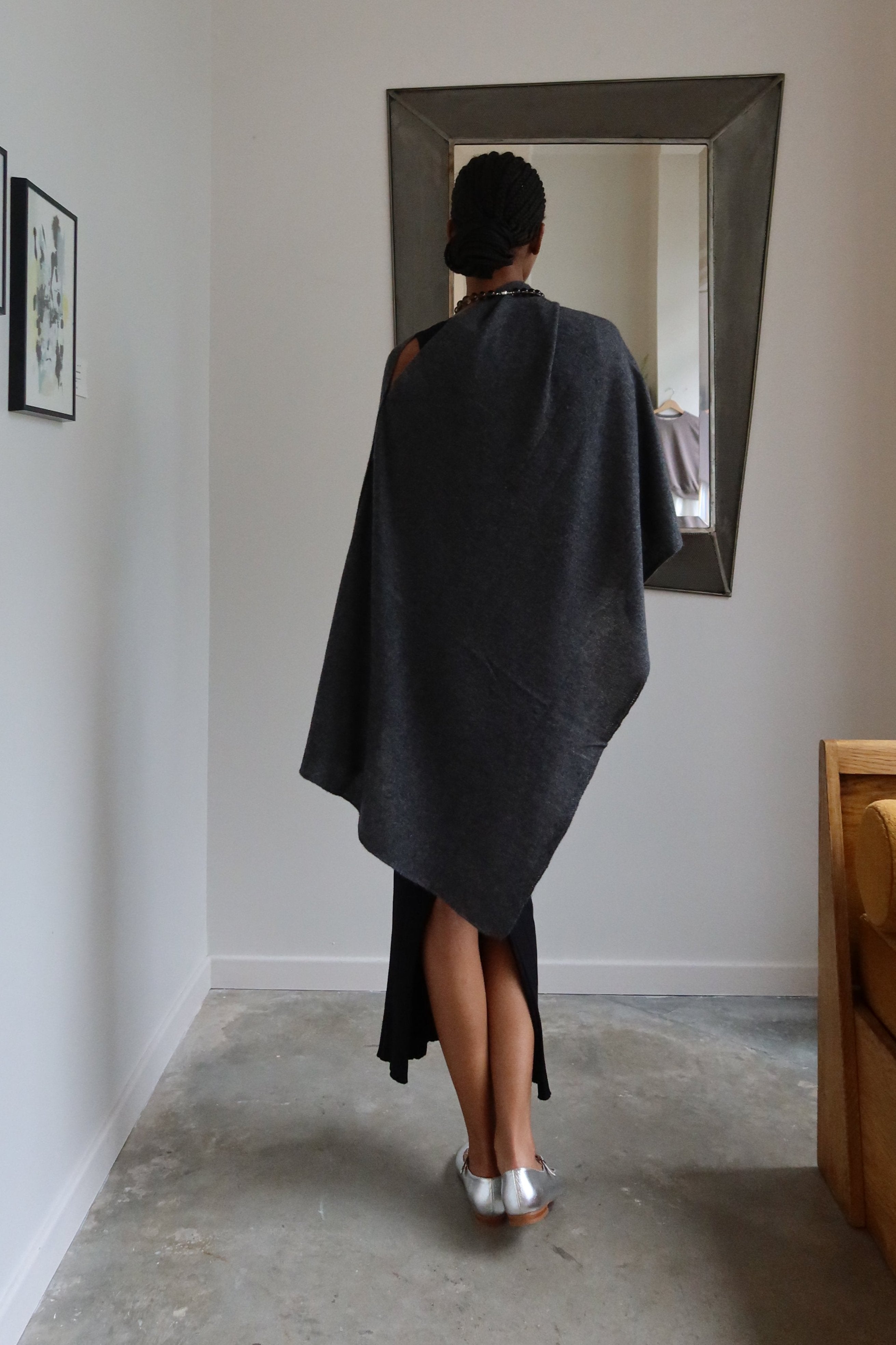 Grey Cashmere Shawl