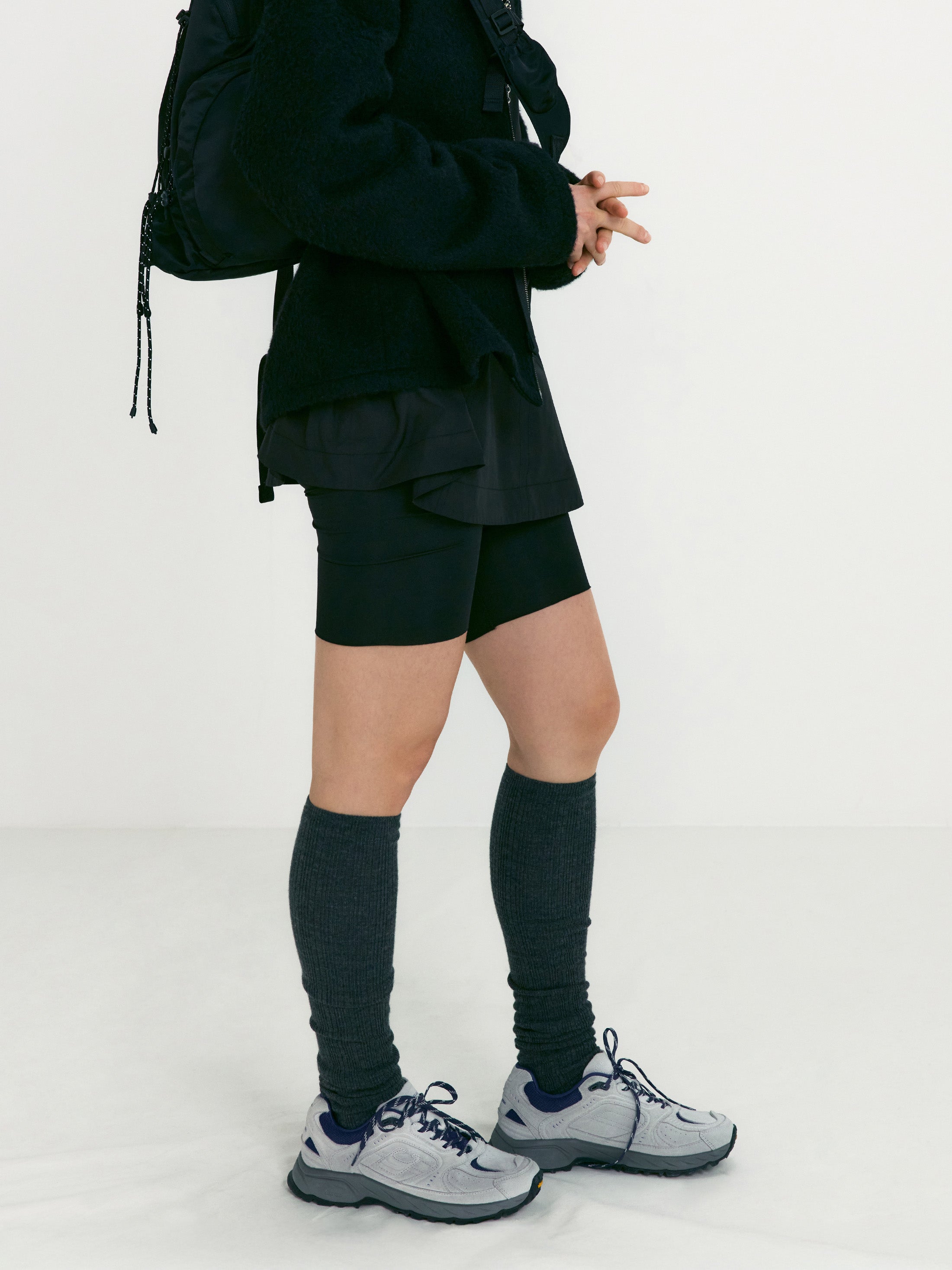 White And Blue Botany Vibram Sneakers