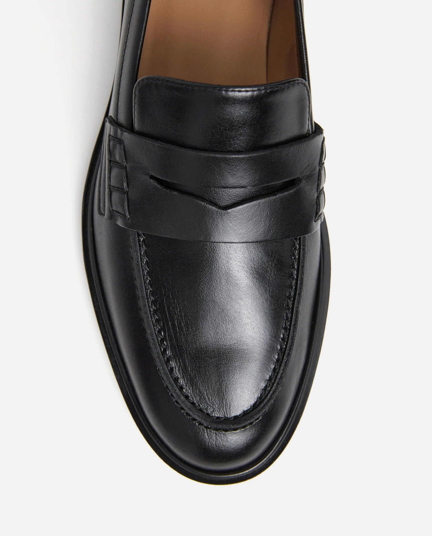 Black Sara Leather Loafer