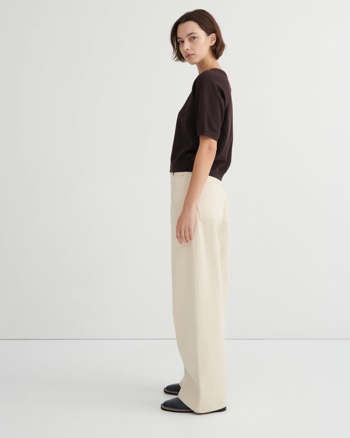 Sable Shoreline Knitted Tee