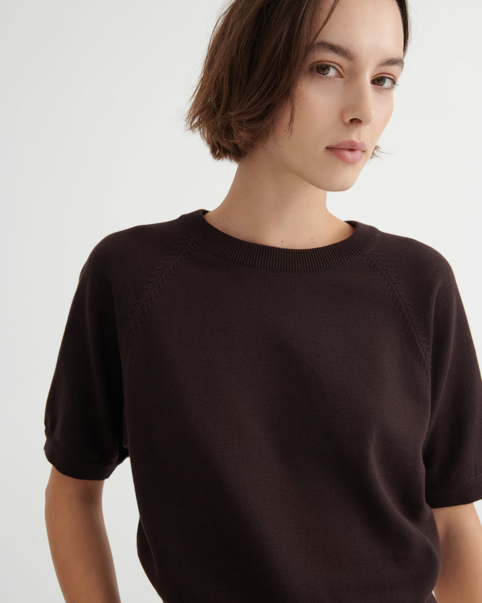 Sable Shoreline Knitted Tee