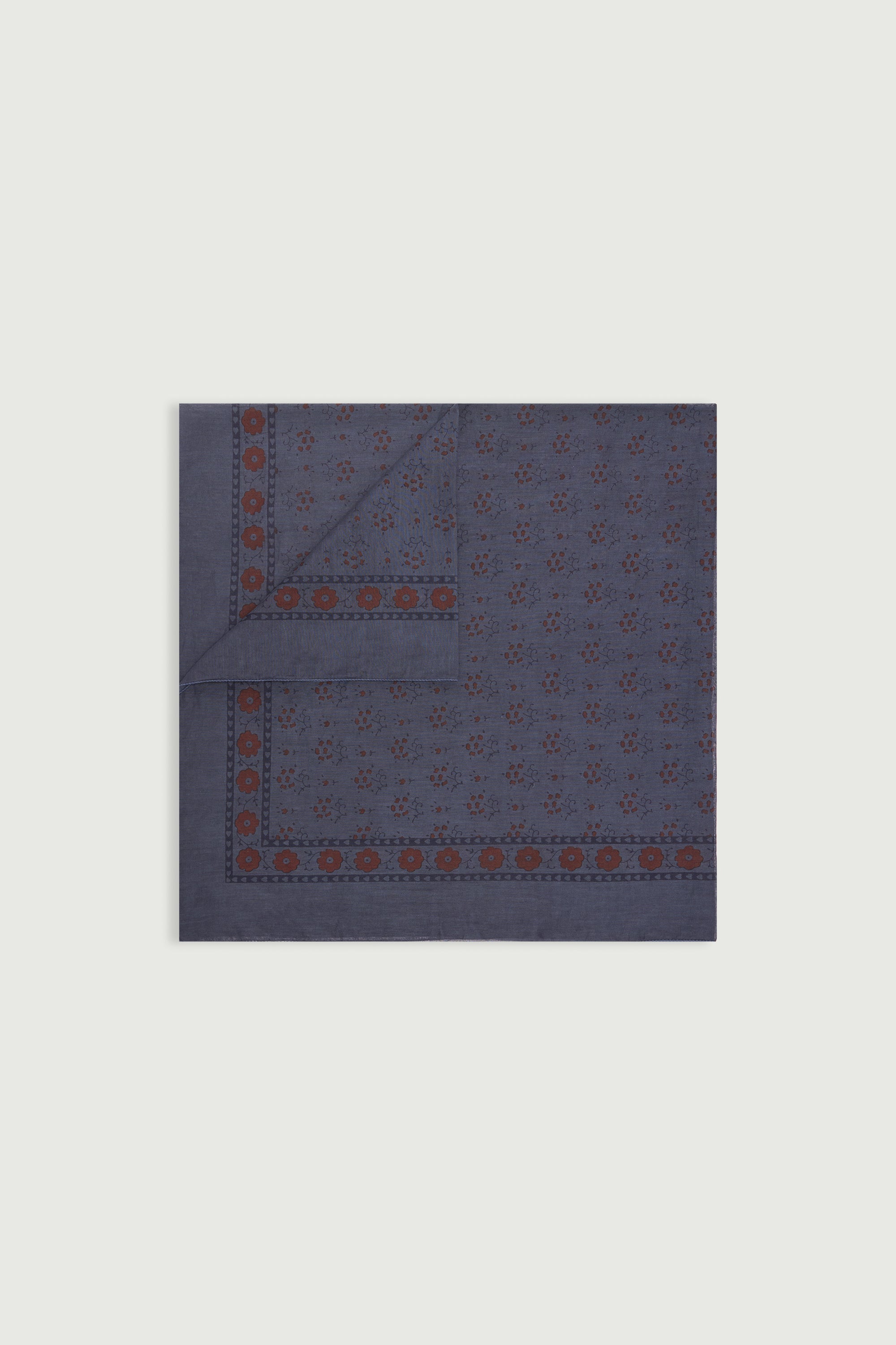 Soeur classic floral print cotton voile scarf in seasonal colorway at Alas Eius