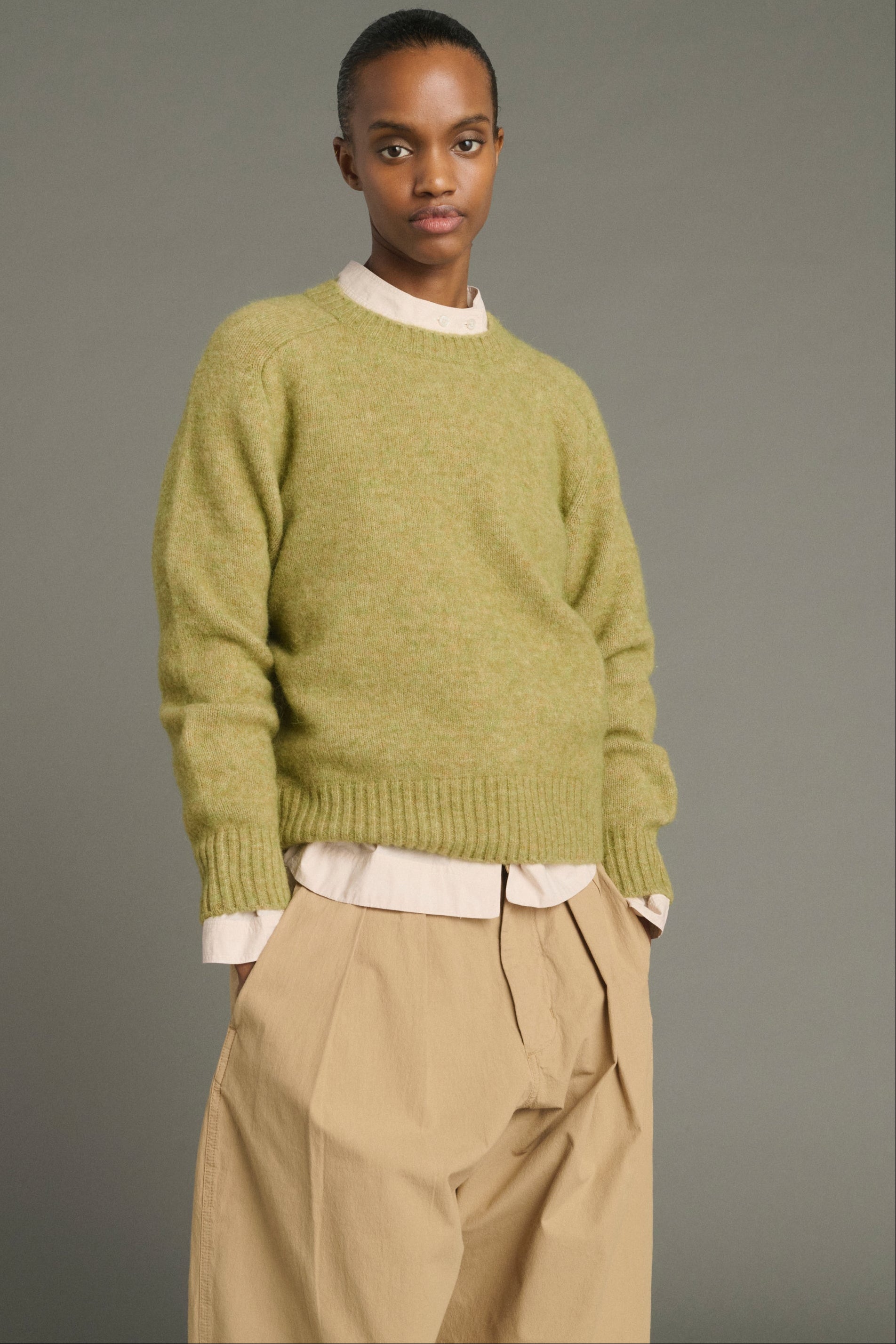 Soeur ENVIE Shetland Knit Pullover in soft wool knit at Alas Eius