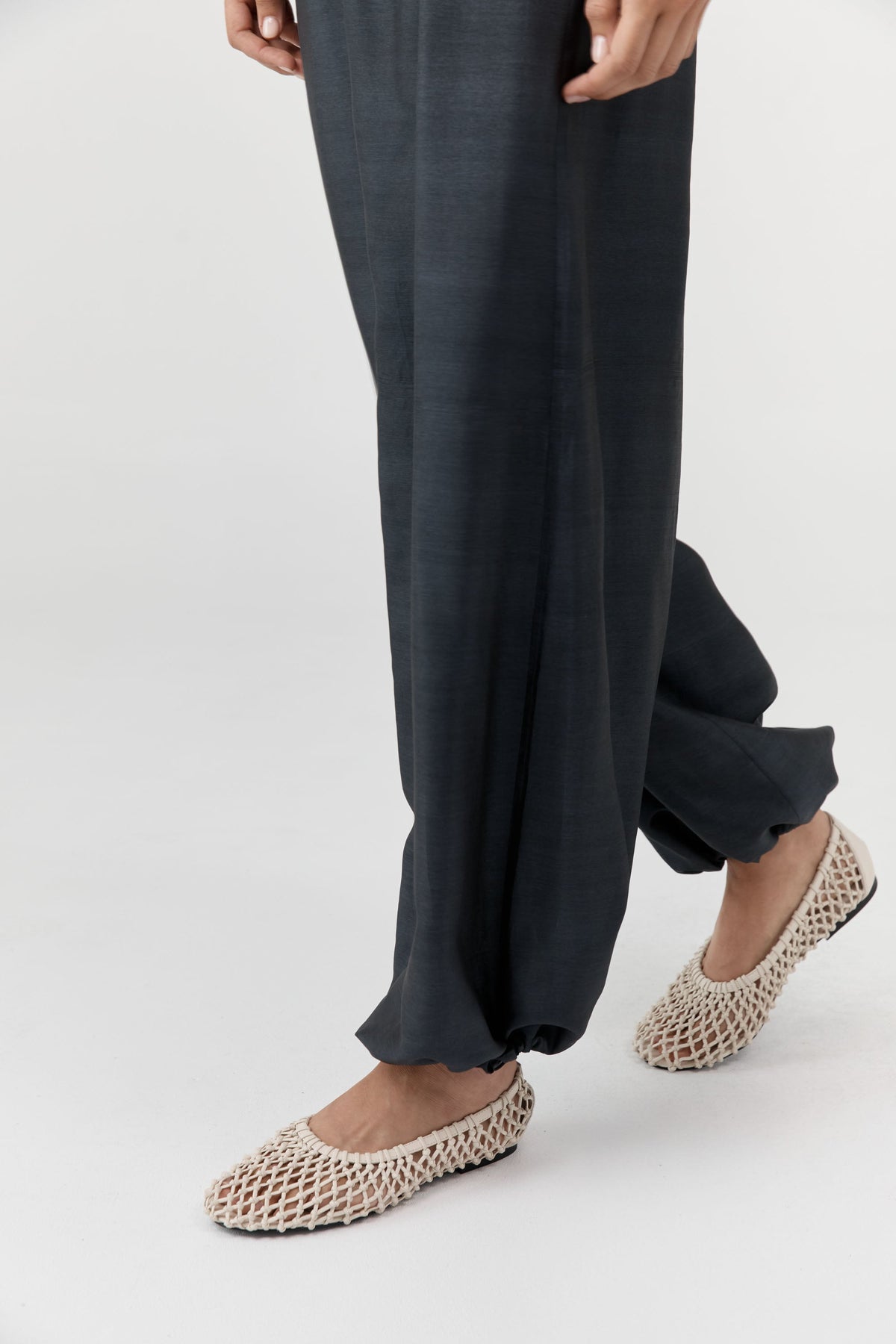 St. Agni Knotted Woven Ballerina Flat combining timeless ballet inspiration with contemporary design at Alas Eius