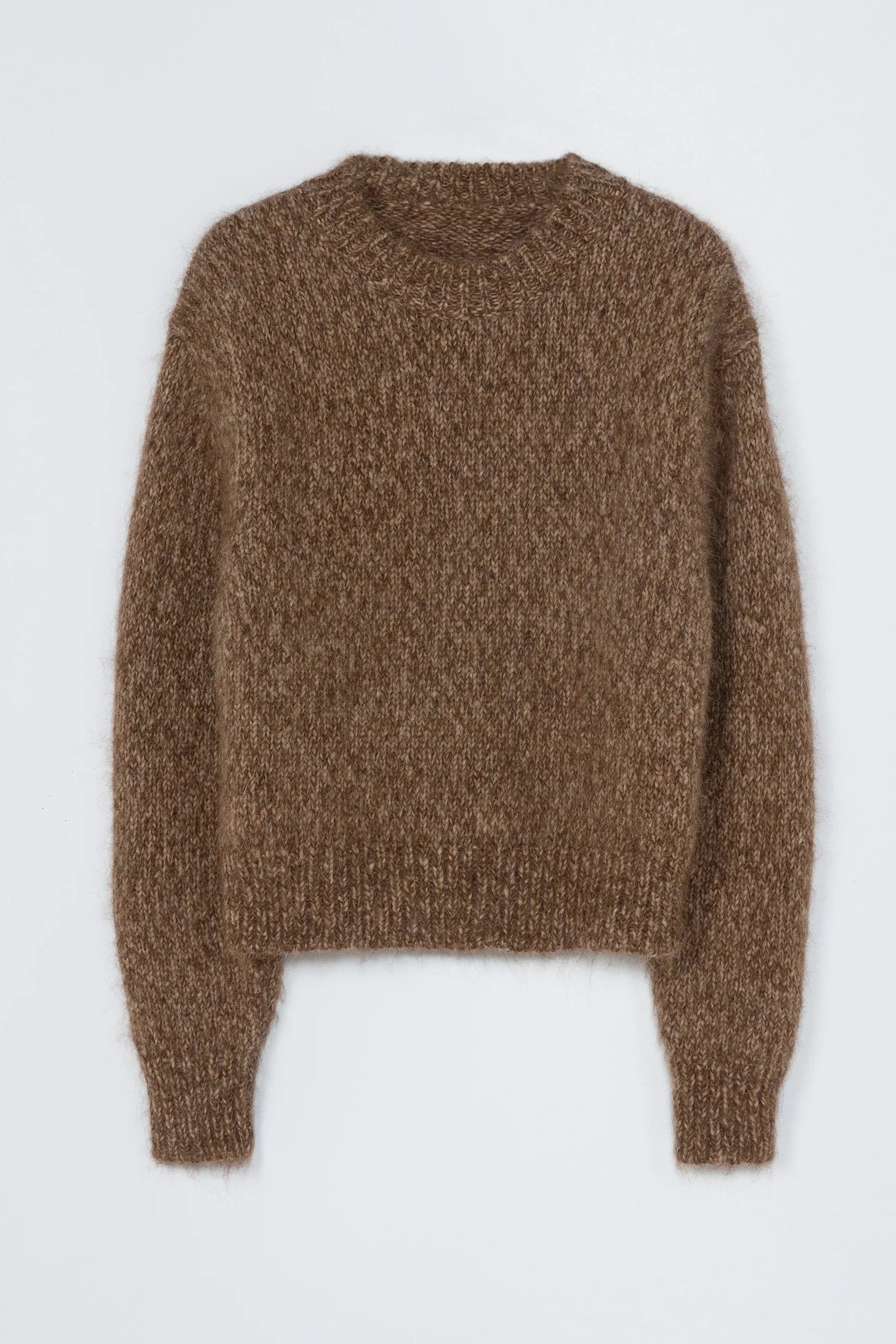 Brown Melange Chunky Sweater