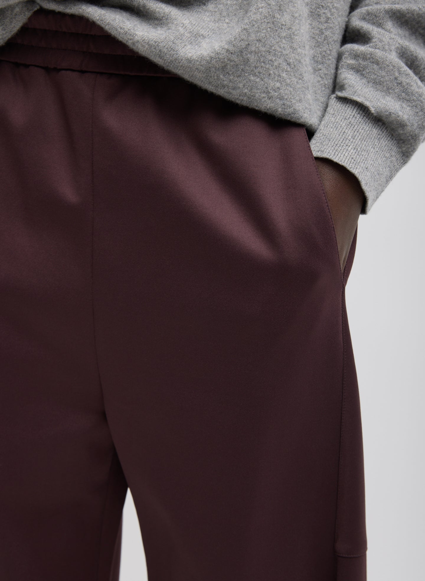 Tibi Wide Leg Active Knit Trouser blending elevated comfort with contemporary designer style, luxury women's apparel at Alas Eius