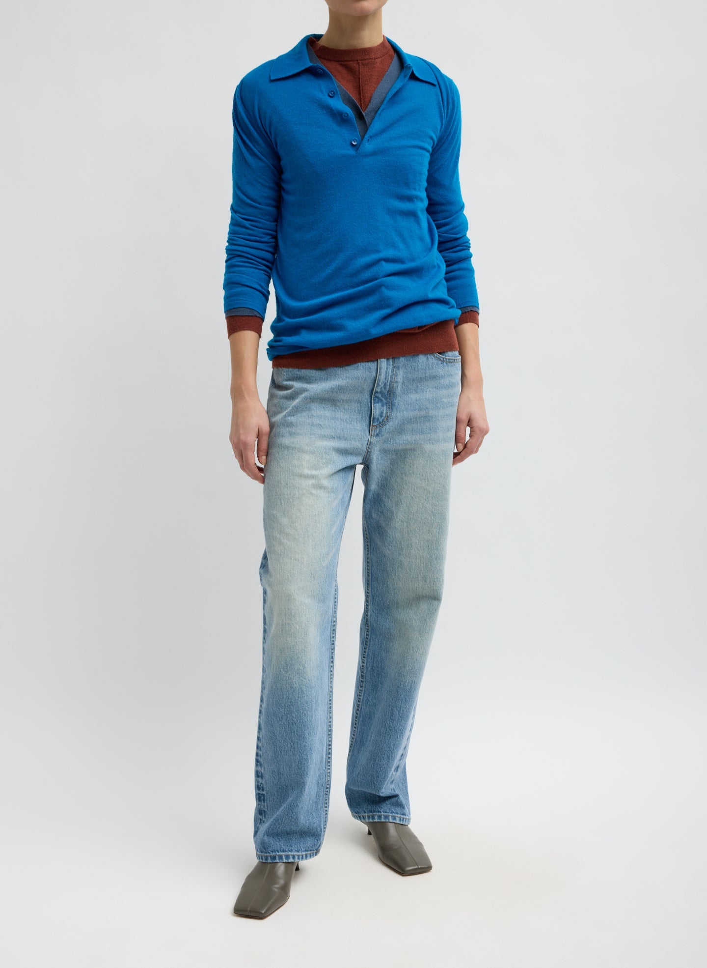 Tibi Australian Wool Long Sleeve Knit with elevated essentials styling, contemporary luxury fashion at Alas Eius