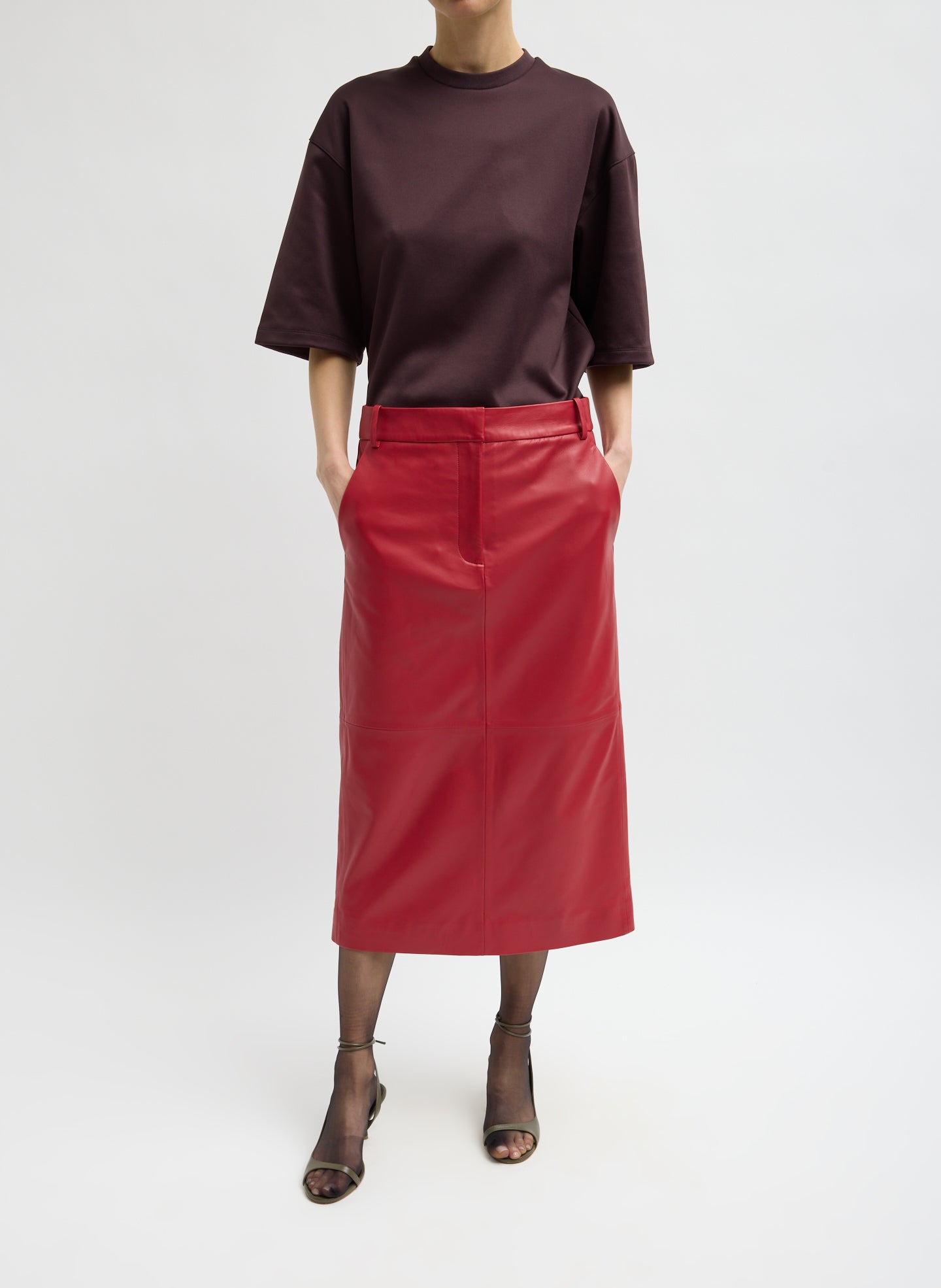 Tibi Active Knit Easy T featuring lightweight comfort and timeless versatility, luxury contemporary womenswear at Alas Eius