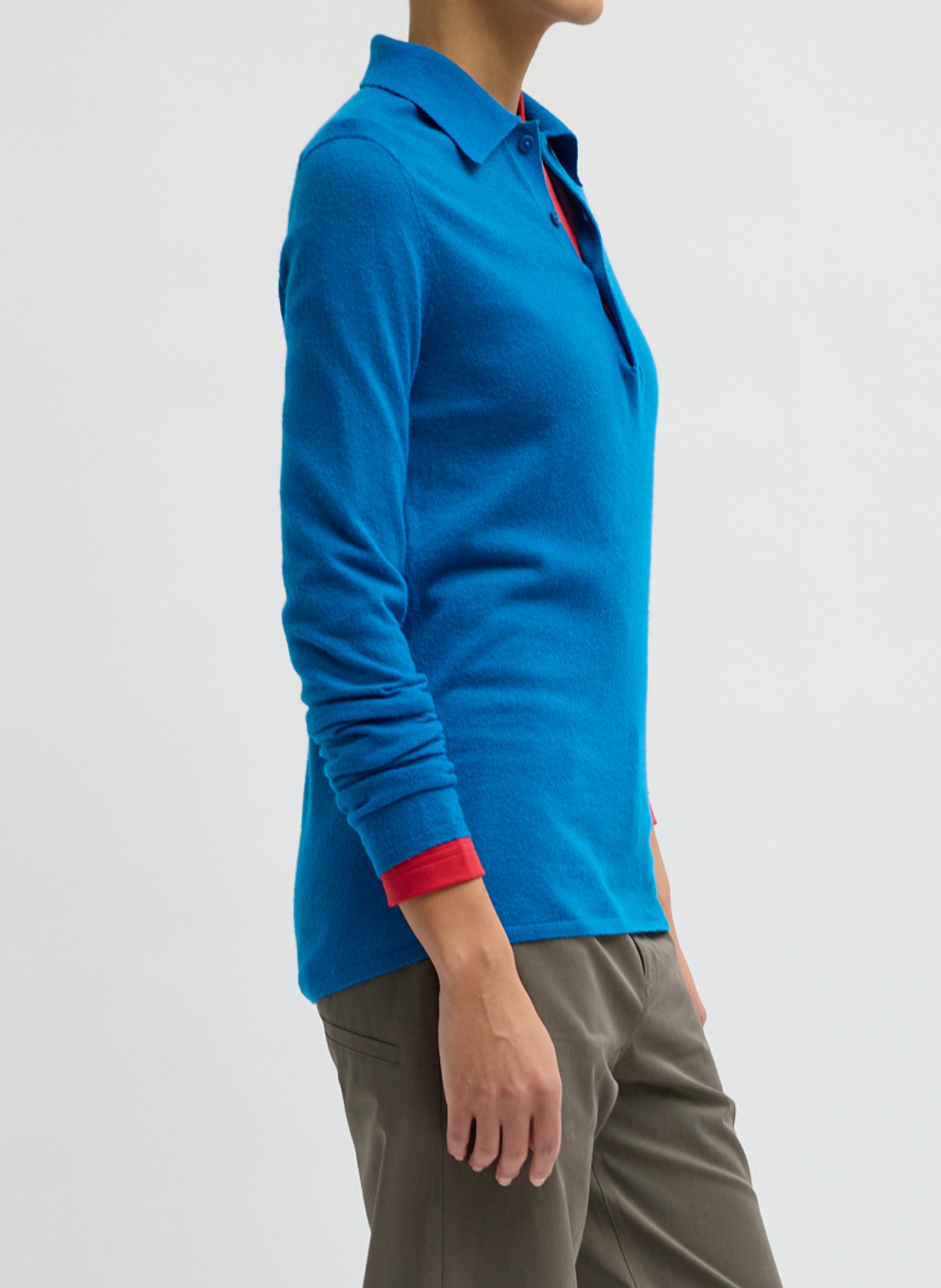 Tibi Lightweight Australian Wool Knit Top with lustrous finish, luxury contemporary women's apparel at Alas Eius