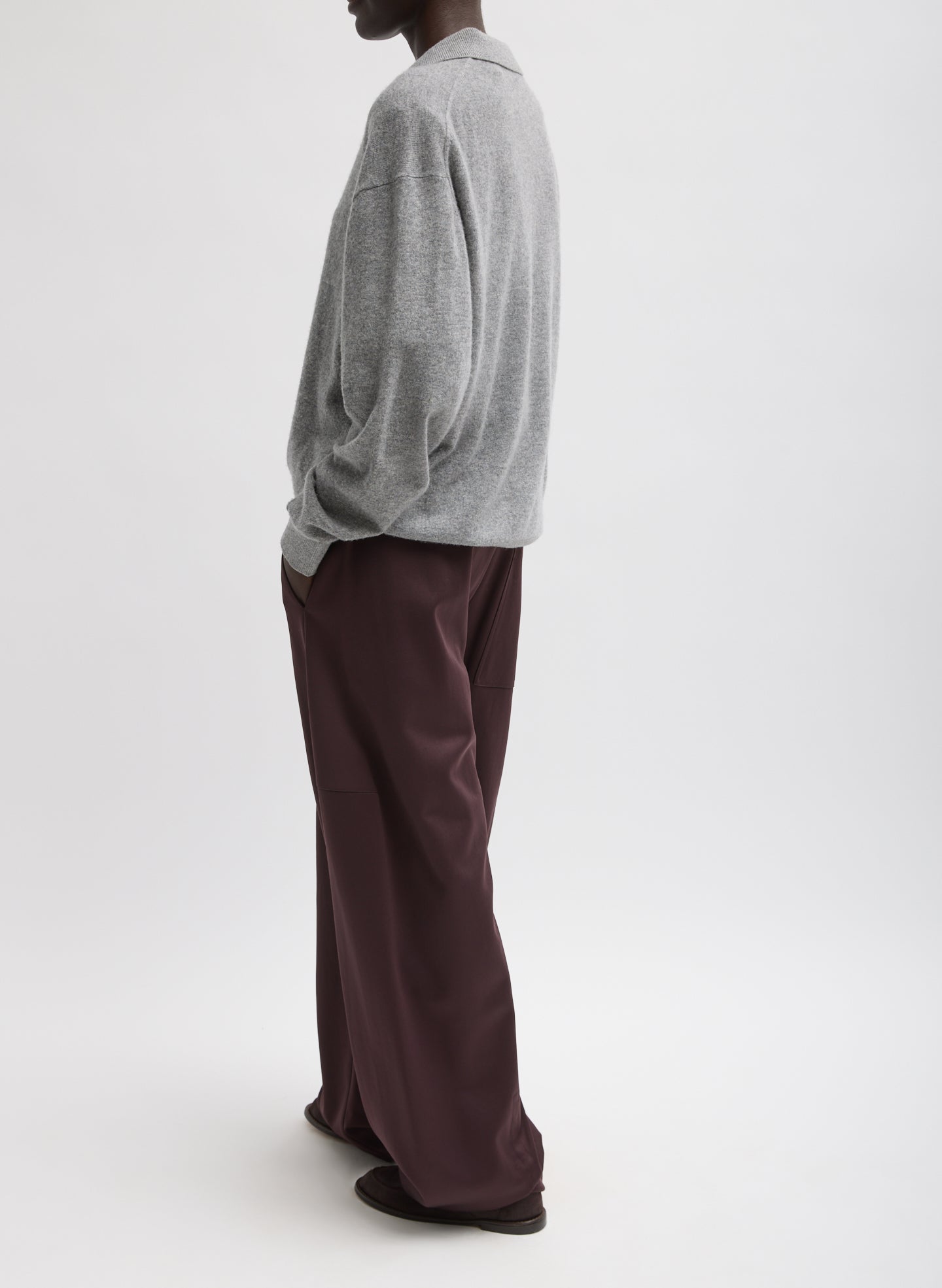 Tibi Active Knit Winslow Pant featuring customizable hem and fluid drape, luxury minimalist women's fashion at Alas Eius