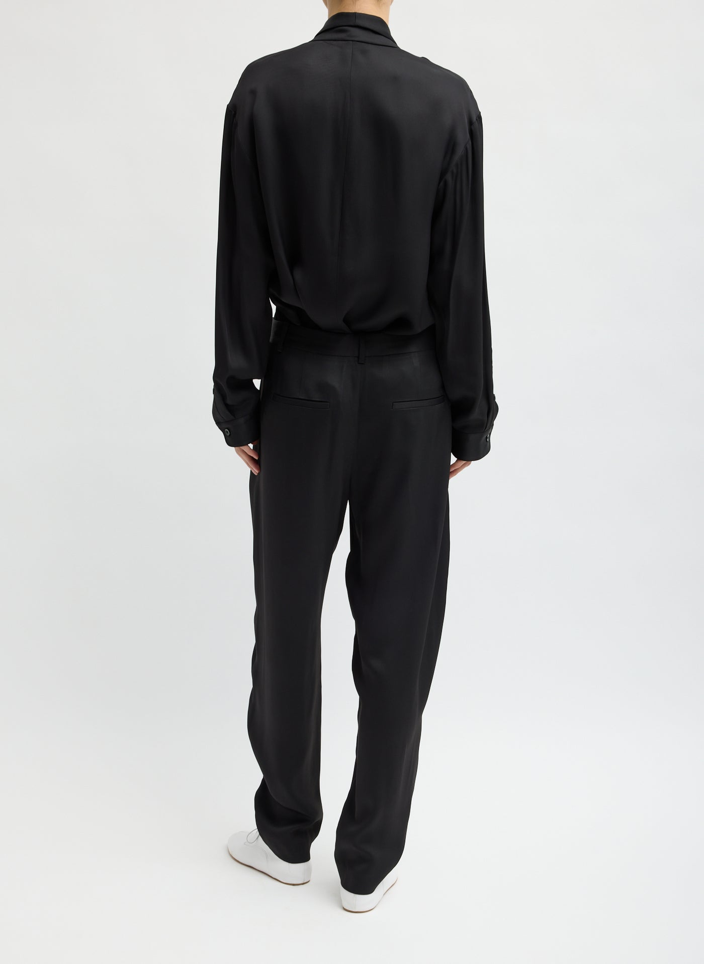 Tibi silk-like viscose blend relaxed trousers at Alas Eius
