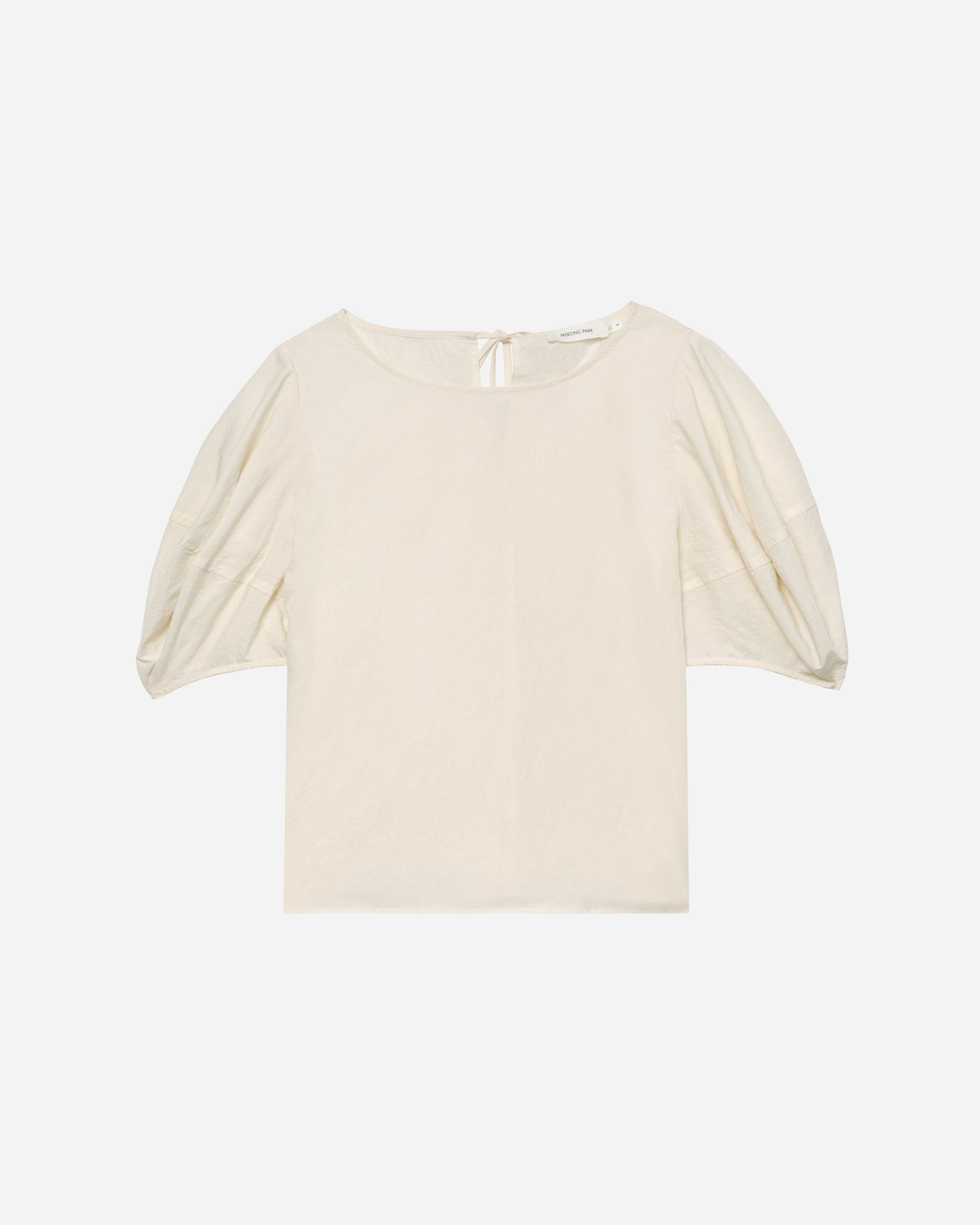 Ivory Balloon Sleeve Blouse