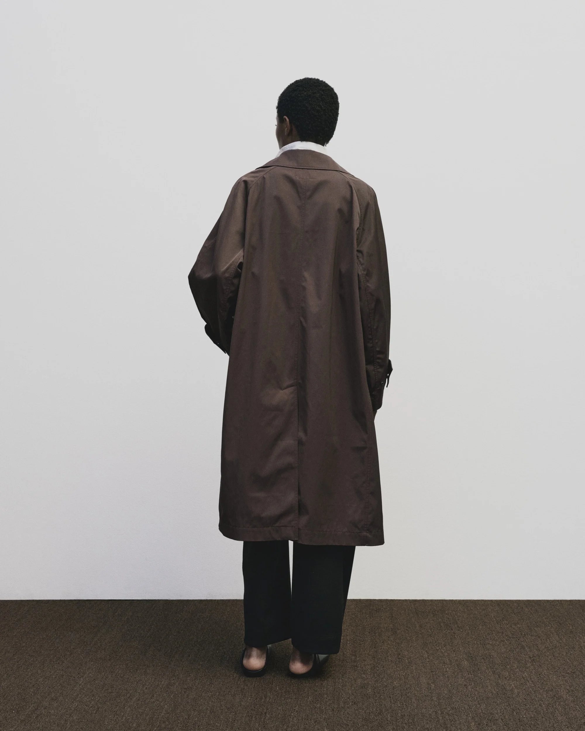 Burgundy Oversized Trench Coat