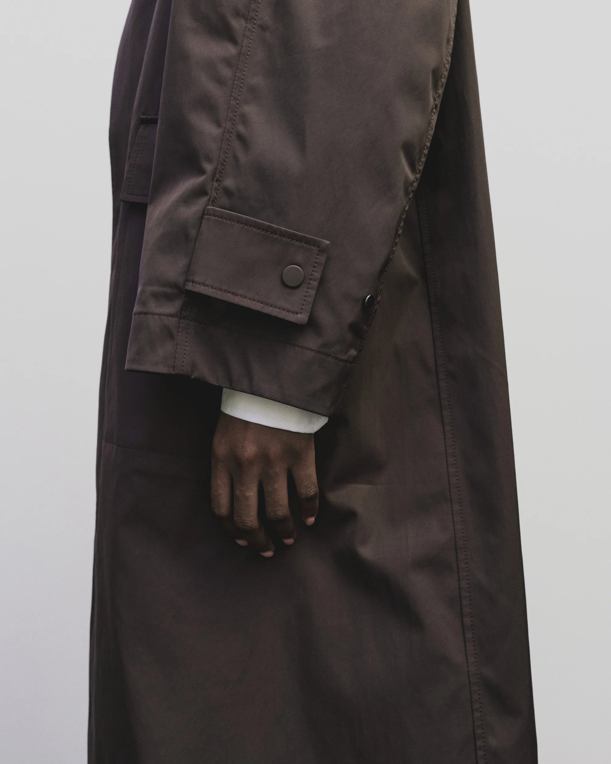 Burgundy Oversized Trench Coat